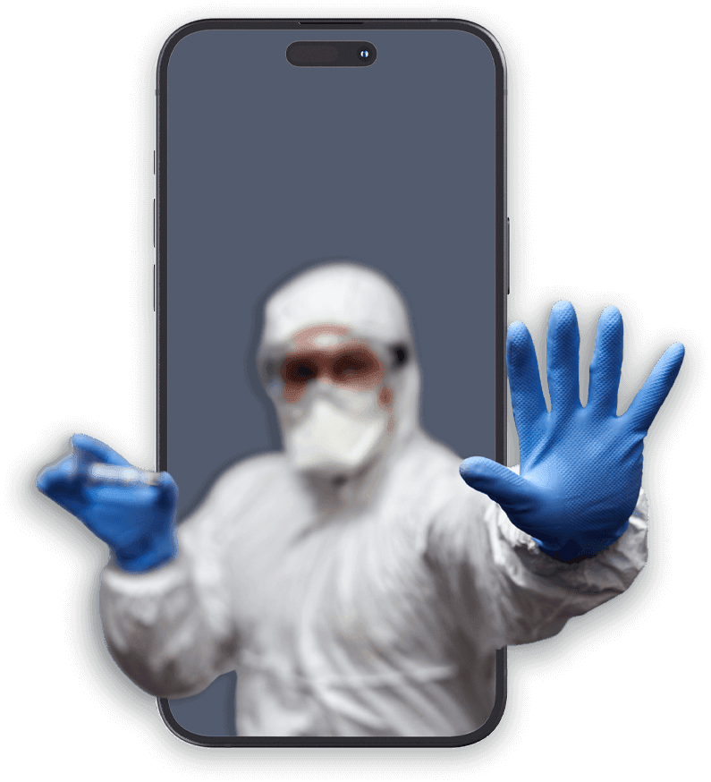 mockup telefono operatore analisi amianto